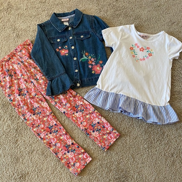 Little Lass three piece legging set EUC!!